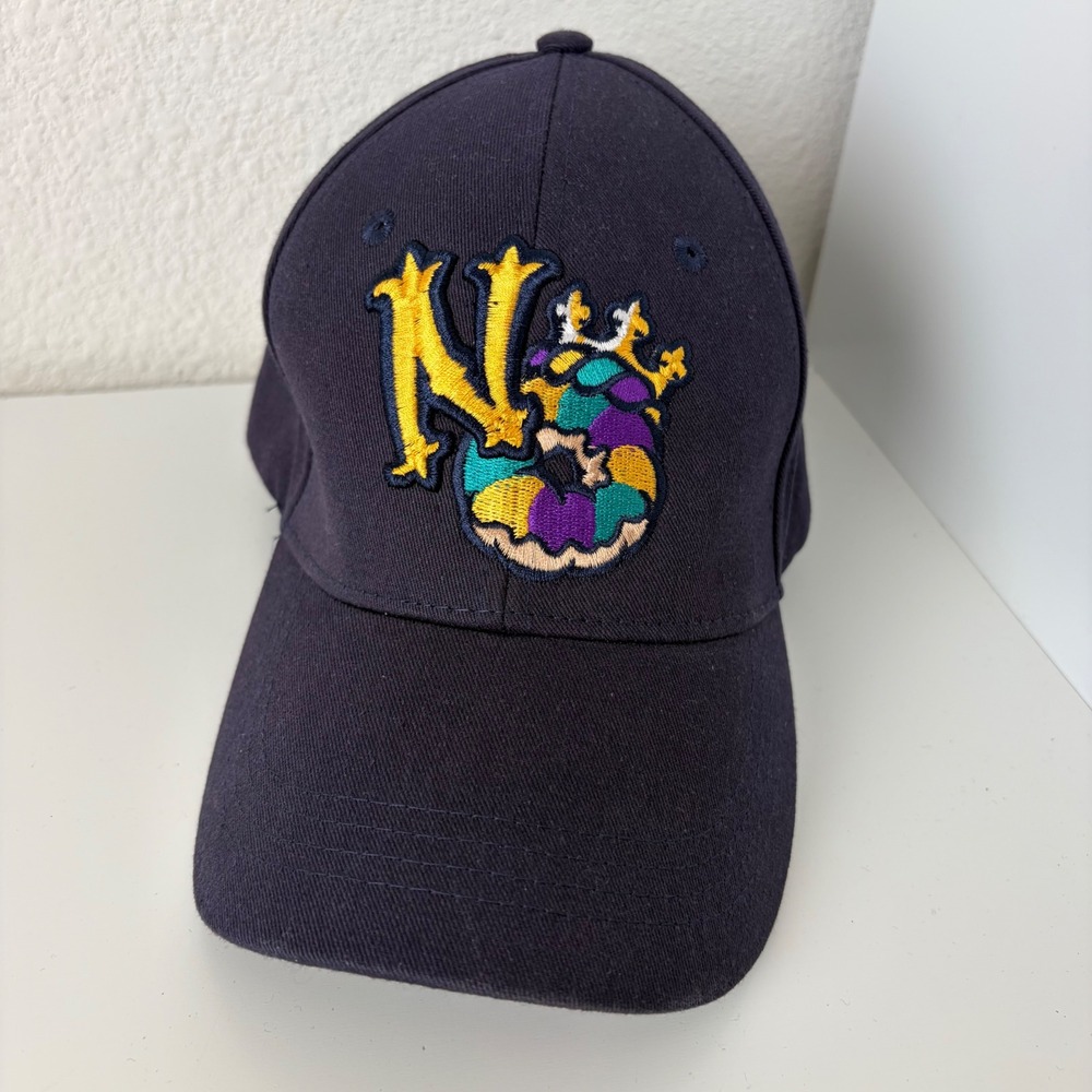 Bimm Ridder New Orleans Baby Cakes Hat Mens OSFA Navy Blue MiLB Baseball Minors
